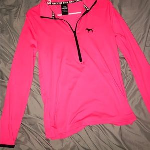 Pink half zip up
